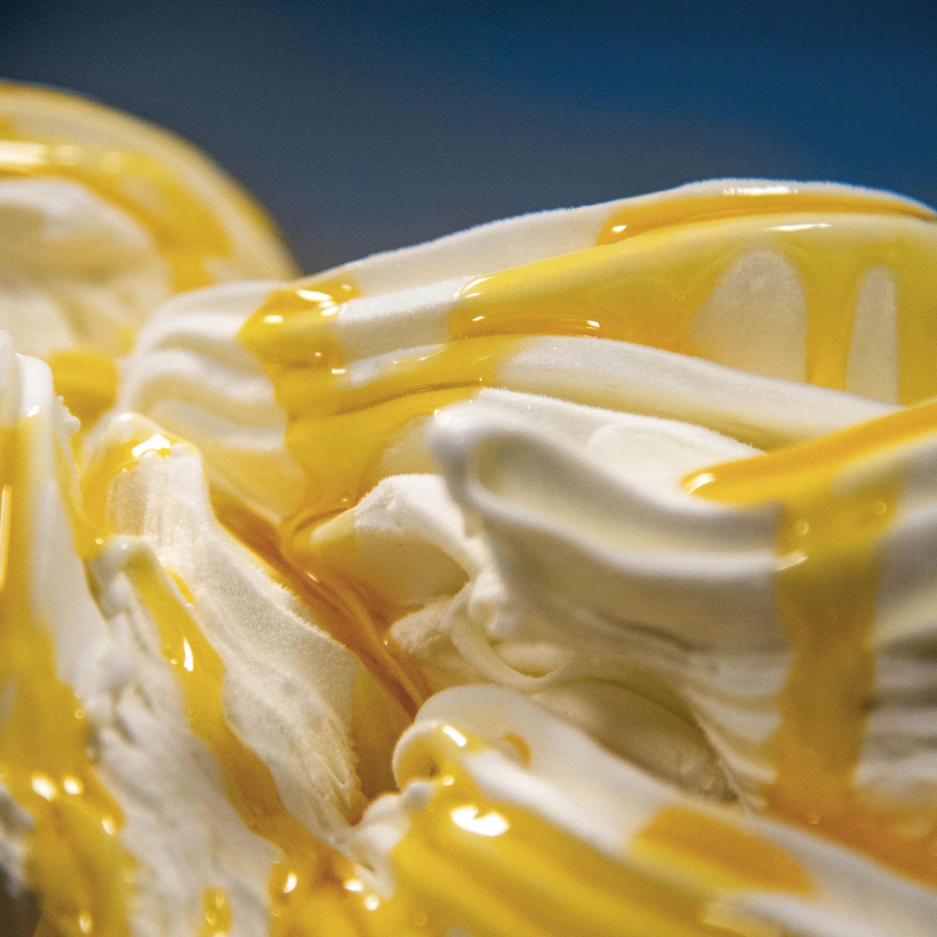 Gelato rippled with a Rubicone variegato