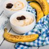 Banana soft serve made with Rubicone ingredients