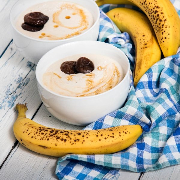 Banana soft serve made with Rubicone ingredients
