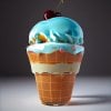 Blue vanilla gelato Blue vanilla gelato made with Rubicone ingredients
