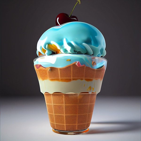 Blue vanilla gelato Blue vanilla gelato made with Rubicone ingredients