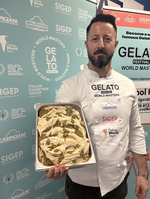 Gabriele Di Marco's second-place Amabile coffee and lemon gelato