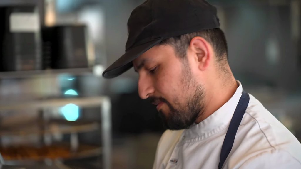 Messina chef at work in a store kitchen