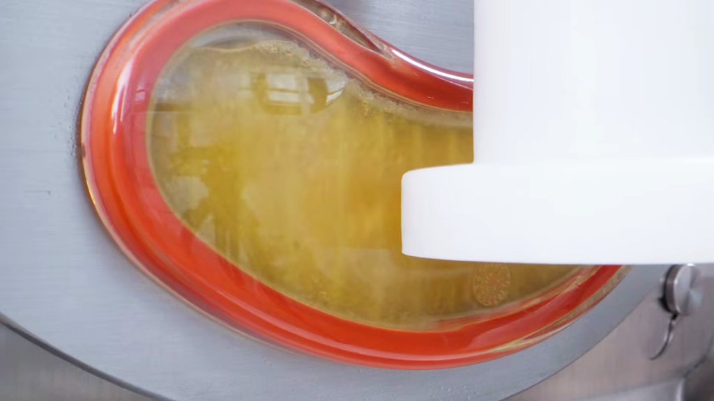 Mix heating inside the ReadyChef cylinder