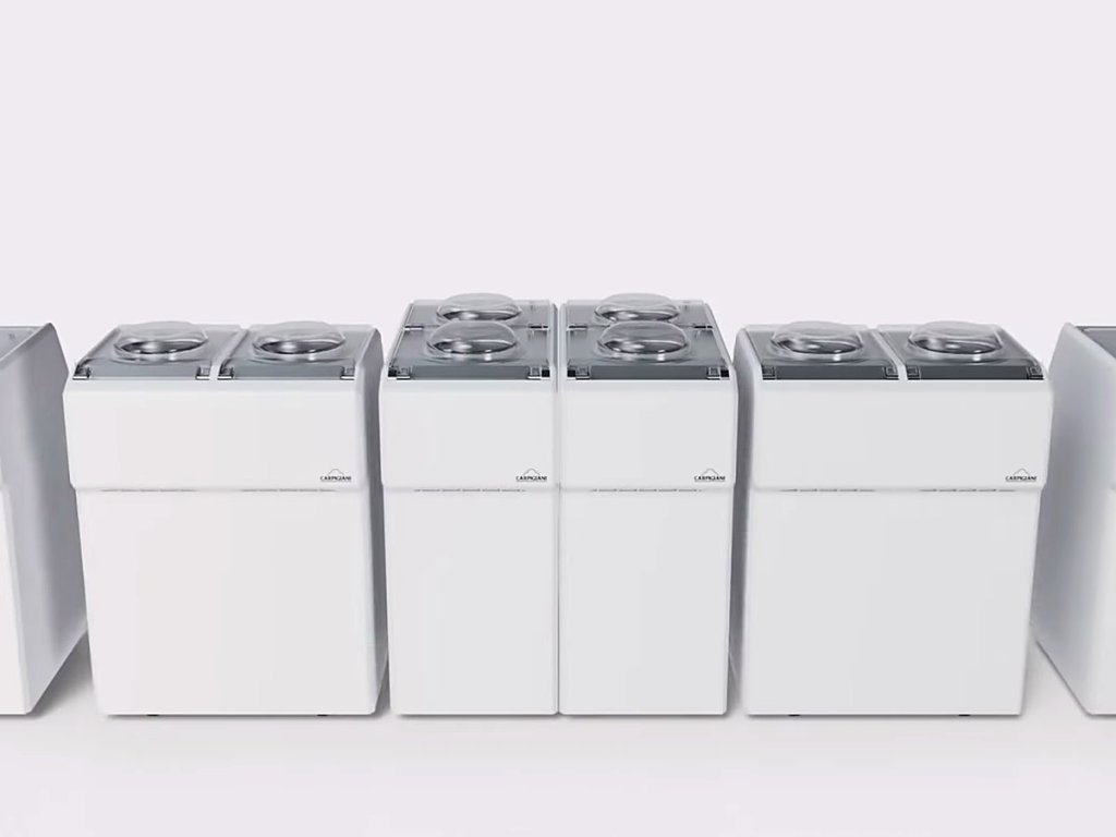 A row of Synthesis modules lined up side by side