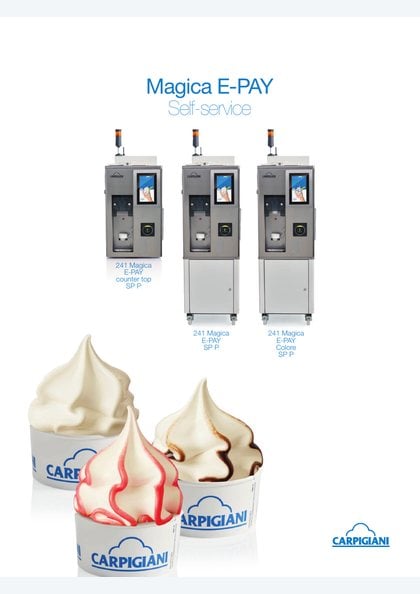 Carpigiani 241 Magica E-PAY self-service catalogue cover