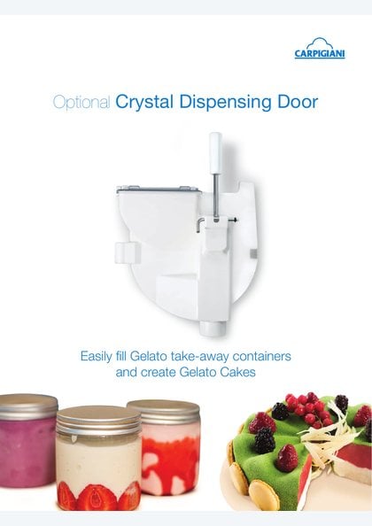 Carpigiani Crystal dispensing door catalogue cover