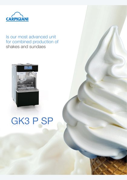 Carpigiani GK3 P SP catalogue cover