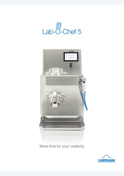 Carpigiani Lab-O-Chef 5 catalogue cover