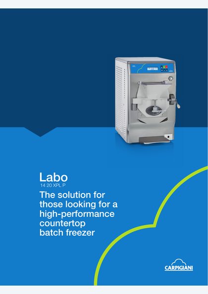 Carpigiani Labo 14-20 XPL P catalogue cover
