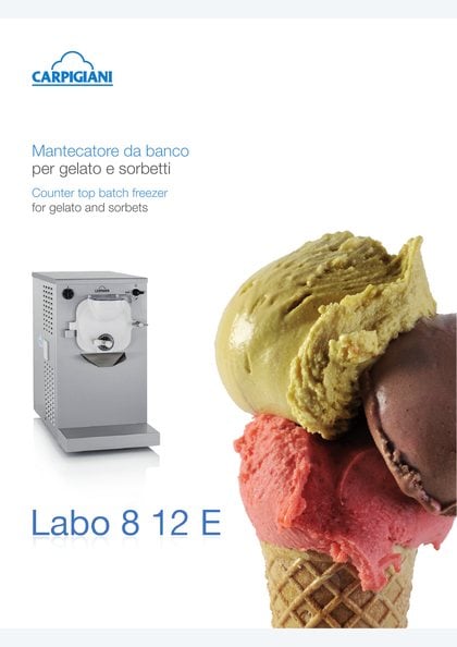 Carpigiani Labo 8-12 E catalogue cover