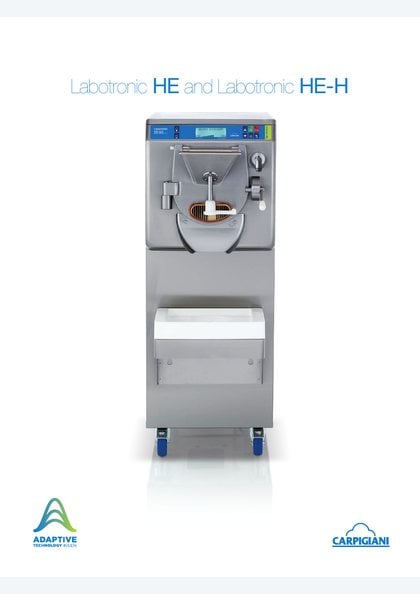 Carpigiani Labotronic HE and HE-H catalogue cover