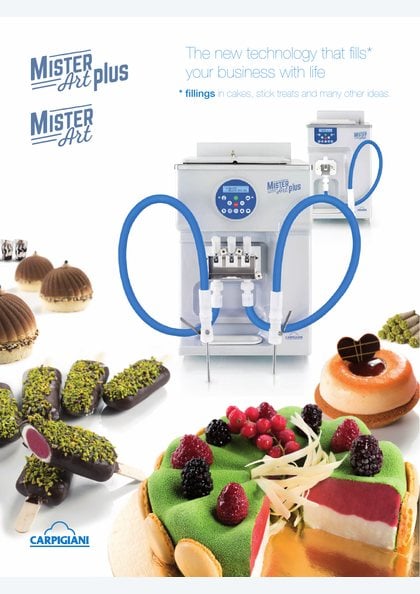 Carpigiani Mister Art and Mister Art Plus catalogue cover