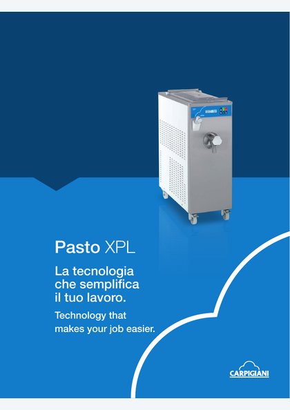 Carpigiani Pasto XPL catalogue cover