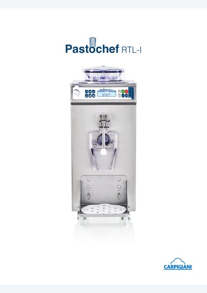 Carpigiani Pastochef RTL catalogue cover