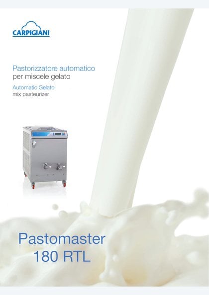 Carpigiani Pastomaster 180 RTL catalogue cover