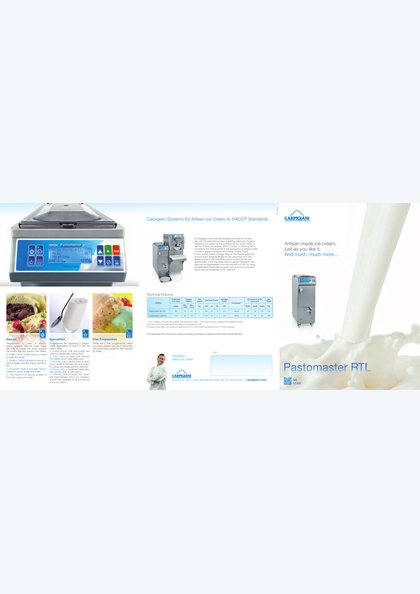 Carpigiani Pastomaster RTL catalogue cover