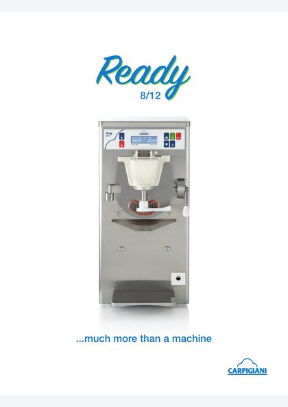 Carpigiani Ready 8-12 catalogue cover