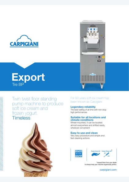 Carpigiani Tre BP catalogue cover