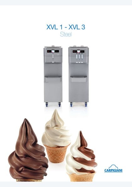 Carpigiani XVL 1 and XVL 3 catalogue cover