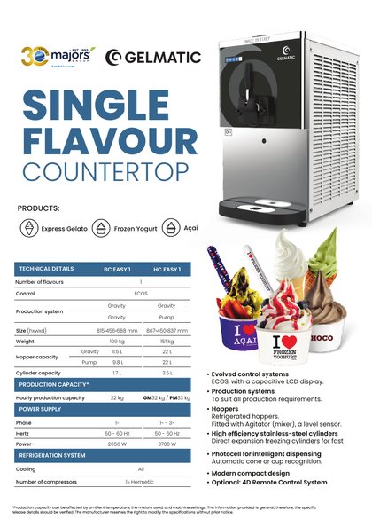 Gelmatic soft serve range catalogue cover