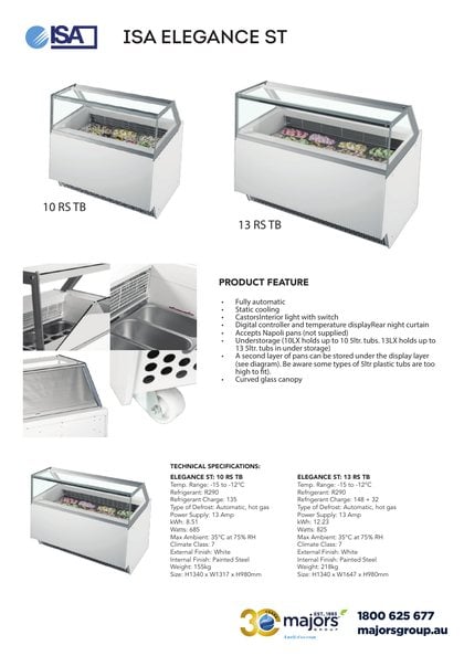 ISA Elegance ST catalogue cover