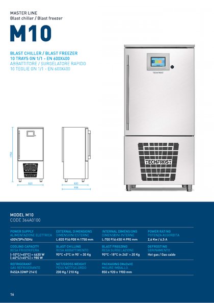 Techfrost M10 catalogue cover