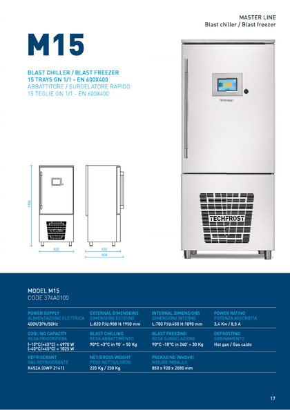 Techfrost M15 catalogue cover