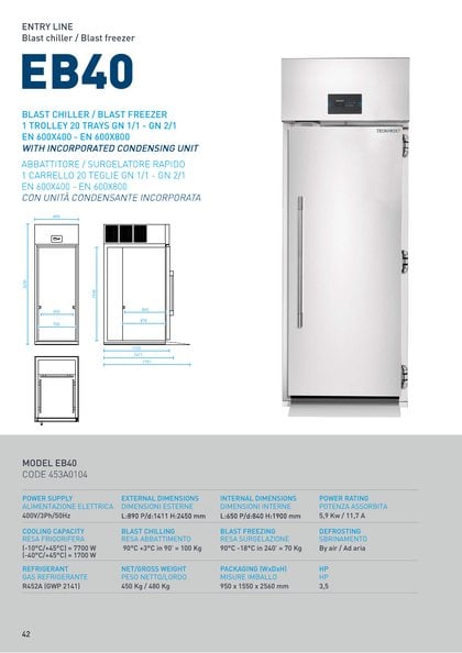 Techfrost MB40 catalogue cover