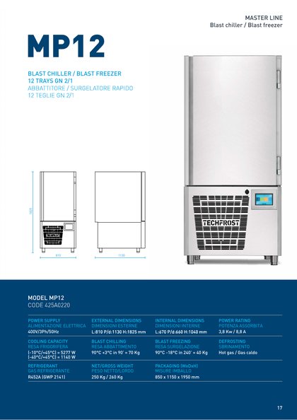 Techfrost MP12 catalogue cover