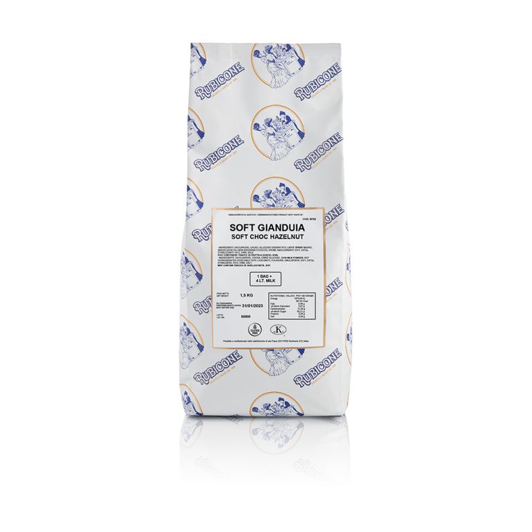 Choc Hazelnut Soft Serve Mix, Rubicone N762 packaging
