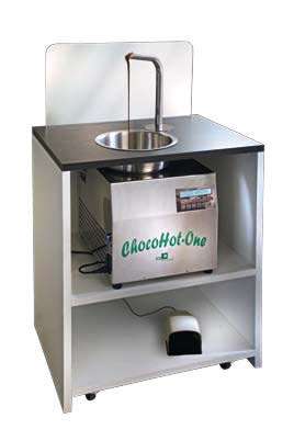 ChocoHot chocolate fountain on a shop counter