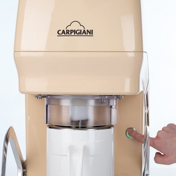 Freeze&Go machine dispensing chocolate gelato