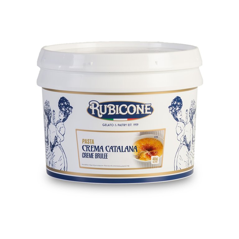 Creme Brulee Gelato Paste, Rubicone F125 packaging