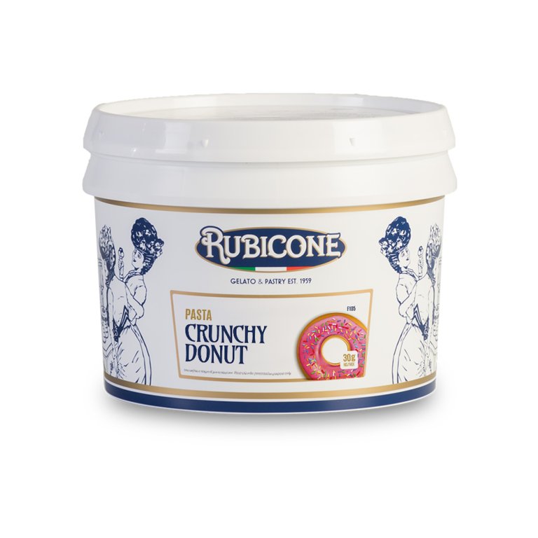 Crunchy Donut Gelato Paste, Rubicone F105 packaging