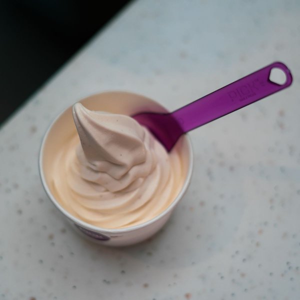 Custard soft serve made with Rubicone ingredients