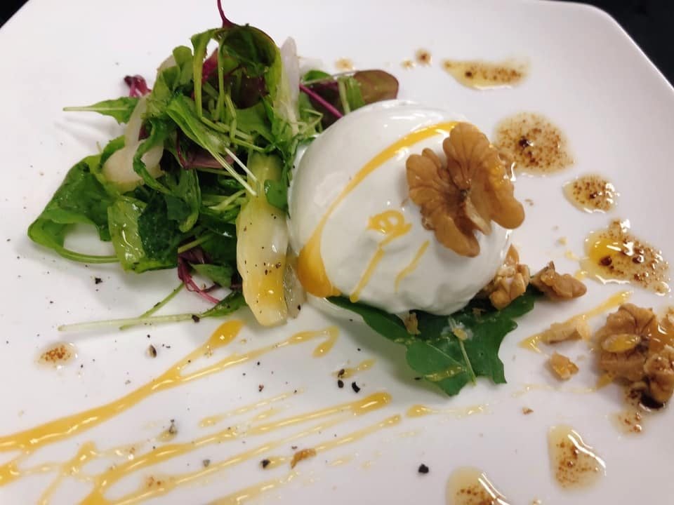 Gastronomic gelato dish prepared at the Foodservice Professionals class in Japan
