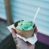 Green mint gelato Green mint gelato made with Rubicone ingredients