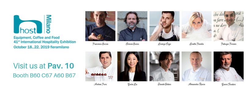 HOST 2019 Milan banner for the Carpigiani booth