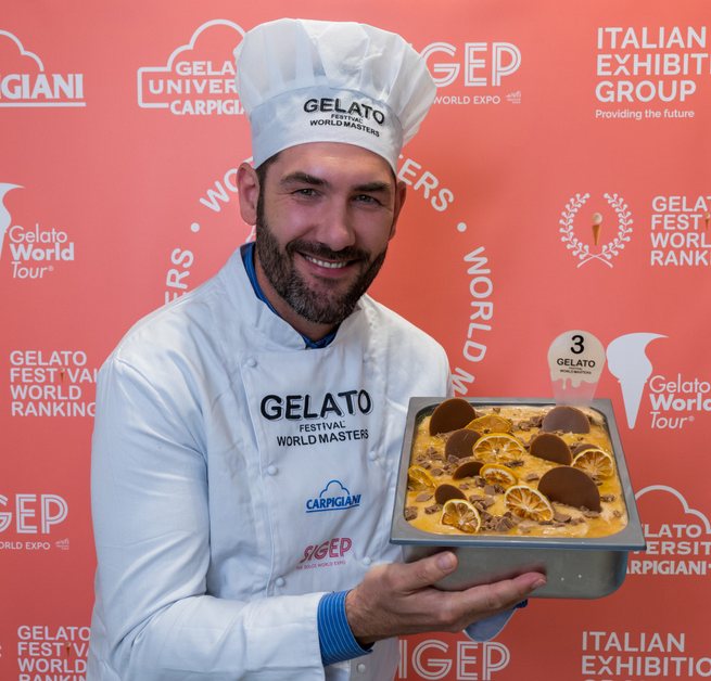 Second place gelato from the 2023 Budapest challenge