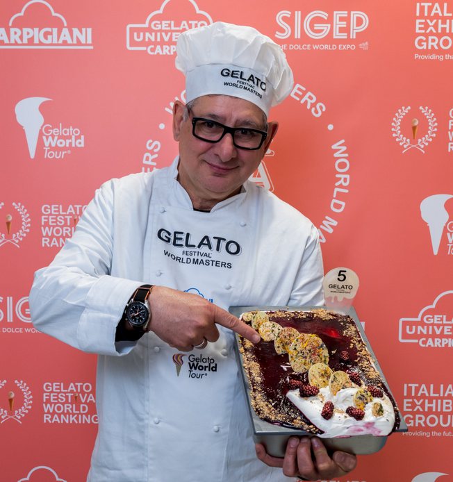 Third place gelato from the 2023 Budapest challenge