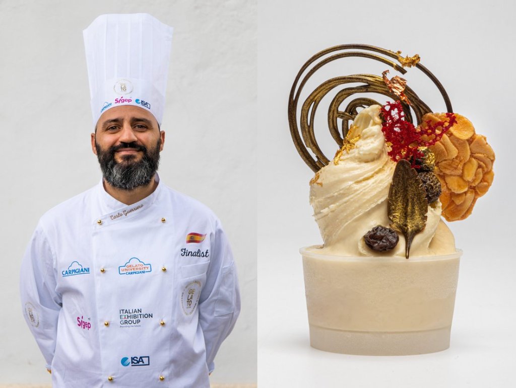 Carlo Guerriero of Spain, second place at the Gelato Festival World Masters final