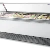 ISA Millennium LX gelato display cabinet installed in a store ISA Millennium LX gelato display cabinet installed in a store