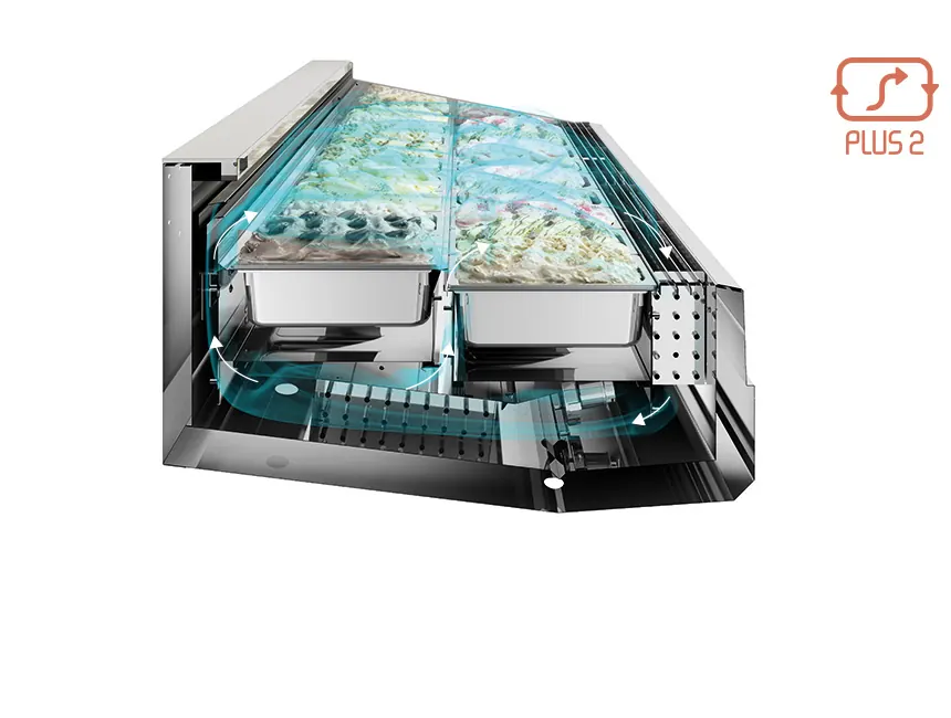 ISA Plus 2: Double evaporator, double rear airflow