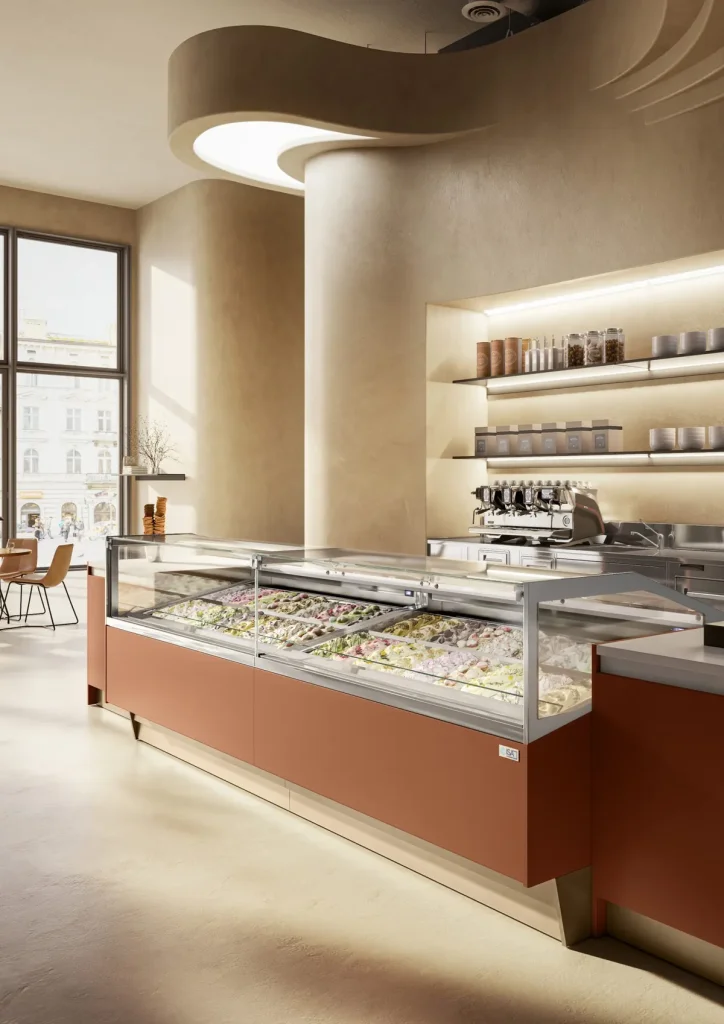 ISA Supercapri gelato display cabinet