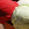 Mint gelato made with Rubicone ingredients