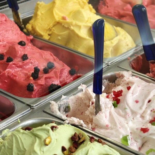 Pistachio gelato made with Rubicone ingredients