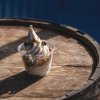 Sea salt soft serve made with Rubicone ingredients