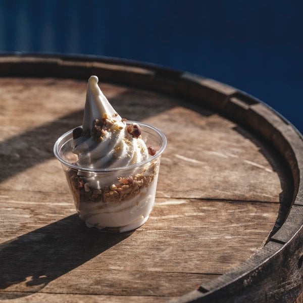 Sea salt soft serve made with Rubicone ingredients