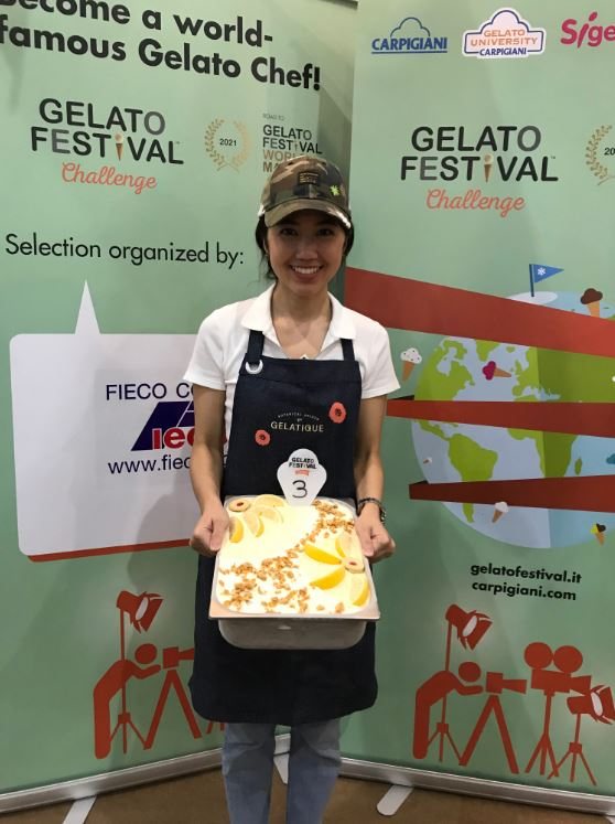 Competing gelato artisans at the Bangkok challenge